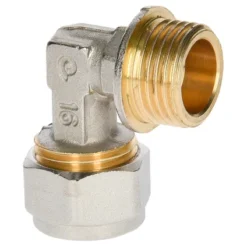 Raccord Bicône Coudé Multicouche Sanivesk Compression 16mmx1/2"M 3pcs