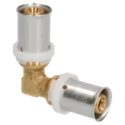 Raccord Coude à Sertir Multicouche Sanivesk Push 16mmx16mm 3pcs