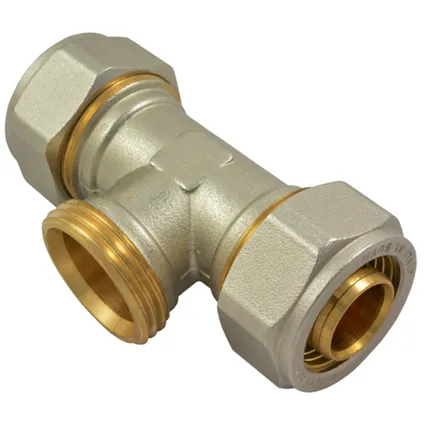 Raccord En T Réduit Multicouche Fileté Sanivesk Pex 16mmx1/2"Mx16mm 1 Raccord En T Réduit Multicouche Fileté Sanivesk Pex 16mmx1/2"Mx16mm