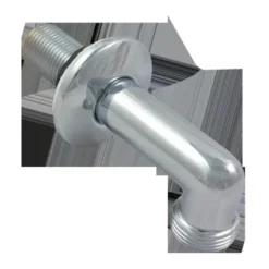 Raccord Colonette En S Sanivesk Chrome 3/4"Mx1/2"M 2pcs