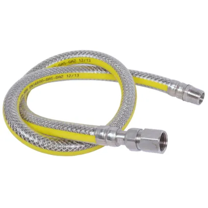 Tuyau à Gaz Sanivesk Inox 1/2"Fx1/2"M 1m (B) 1 Tuyau à Gaz Sanivesk Inox 1/2"Fx1/2"M 1m (B)