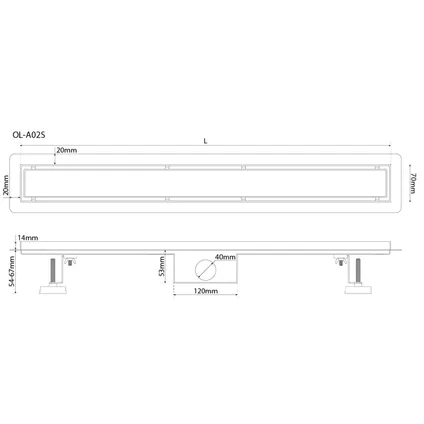 Sea-Horse Evacuation Bonde De Douche Acier Inoxydable 80cm Or Caniveau De Douche 6 Sea-Horse Evacuation Bonde De Douche Acier Inoxydable 80cm Or Caniveau De Douche – Image 6