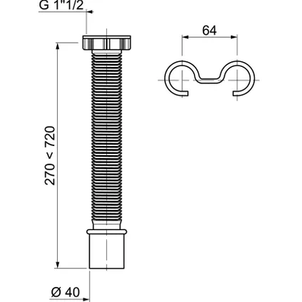 Raccord Extensible Wirquin Ø40mm 2 Raccord Extensible Wirquin Ø40mm – Image 2