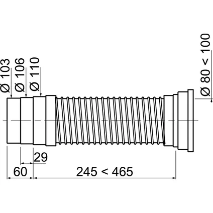 Pipe WC Souple Wirquin 2 Pipe WC Souple Wirquin – Image 2