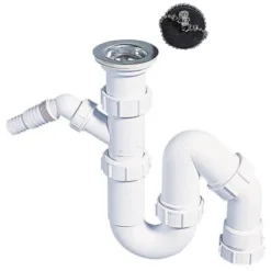 Siphon Pour évier 1 Bac Wirquin Inox Ø50mm