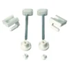 Ensemble De Fixation Métal/plastique Pour Abattant Wc Wirquin