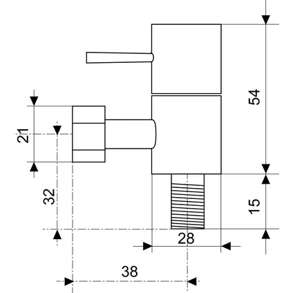 Robinet D’arrêt WC Rond Wirquin Chromé 2 Robinet D’arrêt WC Rond Wirquin Chromé – Image 2