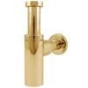 Kuchinox Siphon De Lavabo De Sortie Finition Or