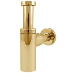 Kuchinox Siphon De Lavabo De Sortie Finition Or