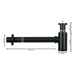 Siphon Differnz Mix&Match Noir Mat -Plomberie Équipement Magasin origin 1554