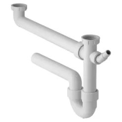 Siphon Pour évier De Cuisine (2 Bacs) Geberit Blanc 6/4"x40mm