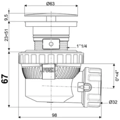 Bonde Wirquin XS Pure écoulement Libre 5 Bonde Wirquin XS Pure écoulement Libre -Plomberie Équipement Magasin origin 1581