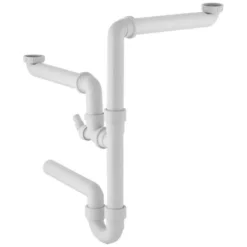 Siphon Pour évier Geberit (2 Bacs) 6/4" X 40 Mm