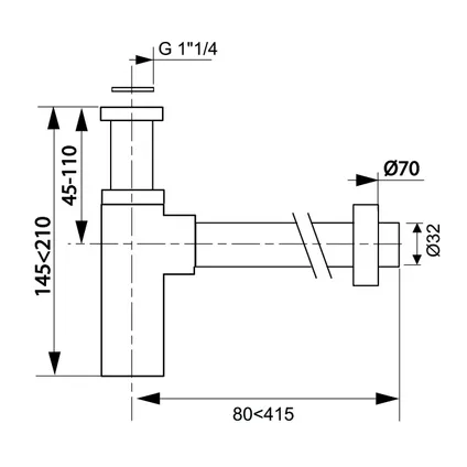Wirquin Siphon De Lavabo Avec Piège à Bouteille Laiton Chrome Plaqué 2 Wirquin Siphon De Lavabo Avec Piège à Bouteille Laiton Chrome Plaqué – Image 2