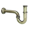 McAlpine Siphon De Lavabo Décoratif P-Trap 1 1/4" Inch BSP X 32mm Laiton Antique