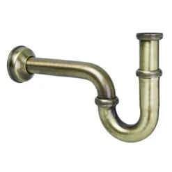 McAlpine Siphon De Lavabo Décoratif P-Trap 1 1/4" Inch BSP X 32mm Laiton Antique