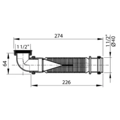 Wirquin Membrane Flexible à économie D'espace 5/4" Inch -Plomberie Équipement Magasin origin 1675