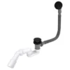 Tycner Long Siphon De Bain Flexible Fintion Noir