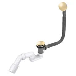 Tycner Long Siphon De Bain Flexible Finition Or