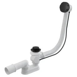 Alcaplast Siphon De Bain Flexible Avec Extrêmités Noir Poudré