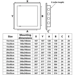 Przybysz 300x400mm Trappe De Visite Plastique Noir -Plomberie Équipement Magasin origin 1769