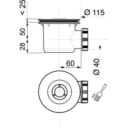 Bonde De Douche Wirquin Tourbillon Ø 90 mm 2 Bonde De Douche Wirquin Tourbillon Ø 90 mm – Image 2