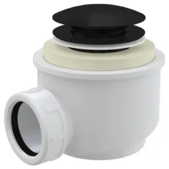 Alcaplast Siphon Bonde De Douche à Pression Noir Mat
