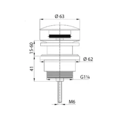 Bouchon De Vasque Pop-up Tiger Universel Chromé -Plomberie Équipement Magasin origin 2020