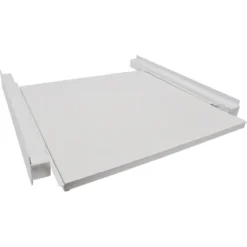 Séparateur Machine à Laver Coulissant Sanivesk Pour Lave-sèche Linge Blanc