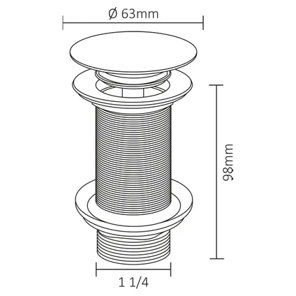 Bouchon De Vidange Mix & Match Differnz Pop-up Design Large Cuivre 2 Bouchon De Vidange Mix & Match Differnz Pop-up Design Large Cuivre – Image 2