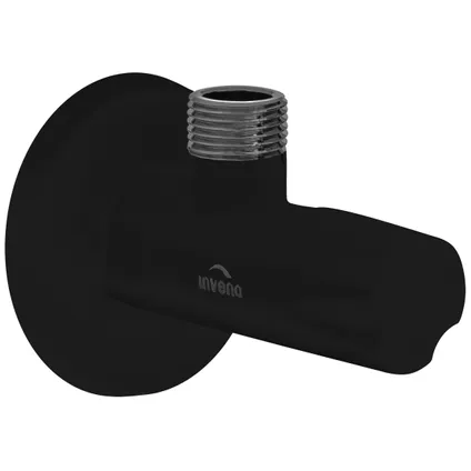 Invena Soupape Pour Coupure D'eau Laiton Noir Mat 1/2" X 1/2" 1 Invena Soupape Pour Coupure D'eau Laiton Noir Mat 1/2" X 1/2"