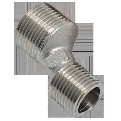 Raccord En S Sanivesk Chrome 3/4"Mx1/2"M 2pcs 1 Raccord En S Sanivesk Chrome 3/4"Mx1/2"M 2pcs