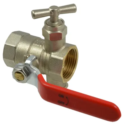 Vanne à Bille Avec Poignée Et Purge Sanivesk Laiton Nickelé Filetage Femelle 3/4" X Filetage Femelle 3/4" 1 Vanne à Bille Avec Poignée Et Purge Sanivesk Laiton Nickelé Filetage Femelle 3/4" X Filetage Femelle 3/4"