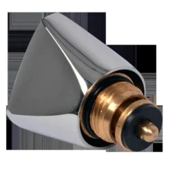 Tête De Robinet Eau Chaude Et Froide Sanivesk étoile Chrome Rouge + Bleu 1/2"M 4pp