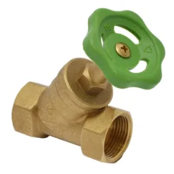 Vanne D'arrêt Industrielle Sanivesk Laiton Filetage Femelle 1/2" X Filetage Femelle 1/2"