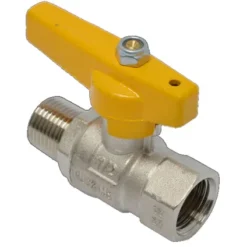 Vanne à Bille Pour Gaz à Poignée Sanivesk Chrome 1/2"M X 1/2"F