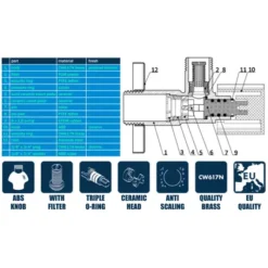 Cluro Robinet D'eau élégant Chromé Pour évier De Lavabo 1/2" X 3/8" 5 Cluro Robinet D'eau élégant Chromé Pour évier De Lavabo 1/2" X 3/8" -Plomberie Équipement Magasin origin 339