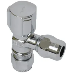 Vanne D'arrêt D'angle Schell Chrome (compression X Compression) 12x10mm