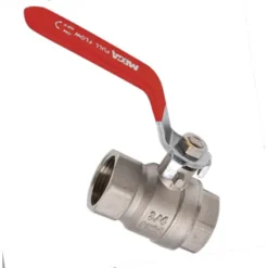 Vanne à Bille Sanivesk Laiton Nickel (filetage Femelle X Filetage Femelle) 3/4"x3/4" Levier