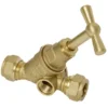 Vanne D'arrêt Avec Trou Pour Robinet Sanivesk Laiton (compression) 12x12mm