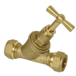 Vanne D'arrêt Sanivesk Laiton Compression 15x15mm