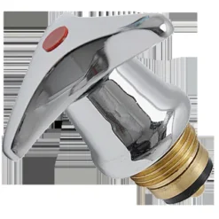 Tête De Robinet Eau Chaude Sanivesk étoile Chrome Rouge 1/2"M 4pp