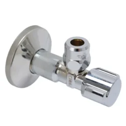 Vanne D'arrêt D'angle + Rosette Schell Chrome (filetage Mâle X Compression) 1/2"x10mm