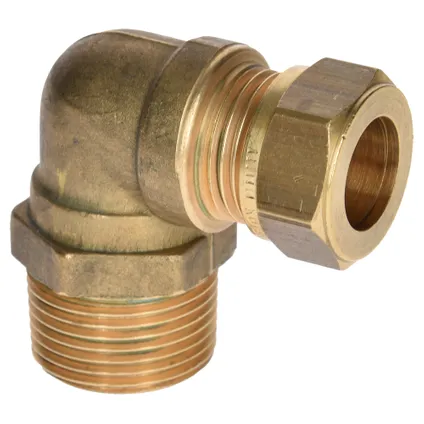 Raccord Bicône Coudé Fileté Sanivesk Compression 15mmx3/4"M 1 Raccord Bicône Coudé Fileté Sanivesk Compression 15mmx3/4"M