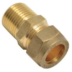 Raccord Bicône Fileté Droit Sanivesk Compression 15mmx1/2"M 3pcs