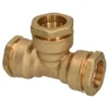 Raccord En T Sanivesk Polyéthylène Laiton 32x32x32mm