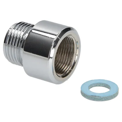 Raccord Fileté Réduit Droit Pour Robinet Sanivesk M15F X 3/8"M Chrome 1 Raccord Fileté Réduit Droit Pour Robinet Sanivesk M15F X 3/8"M Chrome