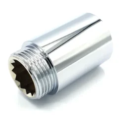 Invena Rallonge Du Filetage Du Tuyau 3/4" Filetage Femelle X En Laiton Chromé Mâle - 40mm De Long