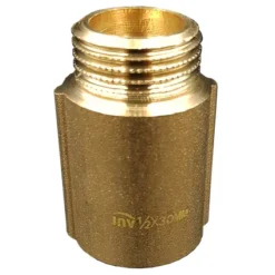 Invena Rallonge Du Filetage Du Tuyau 1/2" Fonte Laiton Fonte - 30mm De Long