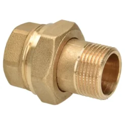 Raccord Fileté Droit En 3 Parties Sanivesk 3/8"M X 3/8"F